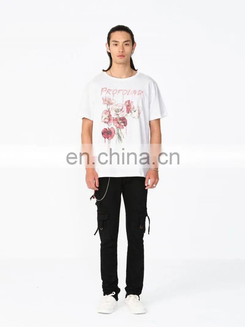 DiZNEW Custom High Quality unisex t shirt printing white blank t-shirt