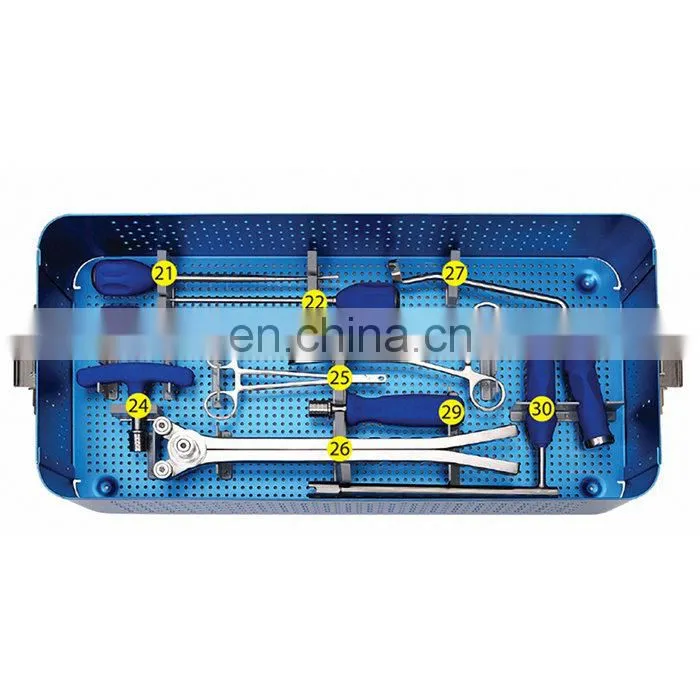High Quality Orthopedic Surgical Instruments Spinal Pedicle Screw Fixation Surgery System Instrument Set