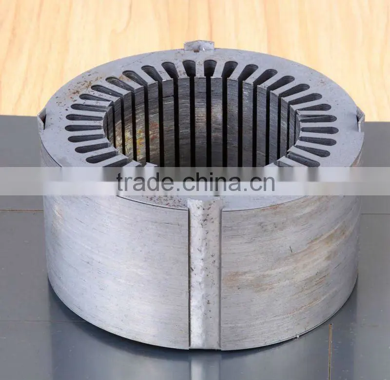 Generator rotor and stator water pump motor lamination core