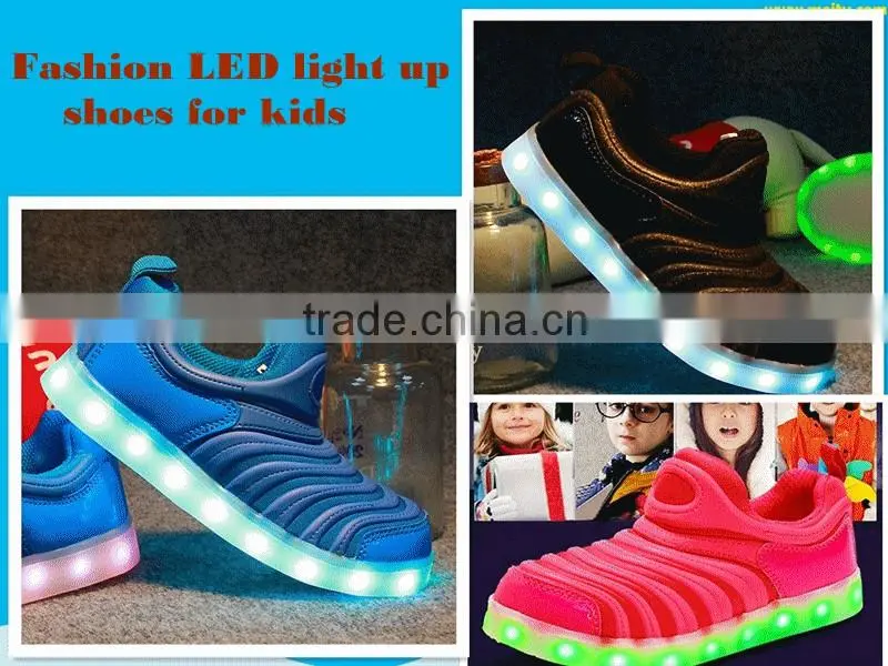 Wholesale LED light up shoes for kids children, child kids LED lighting sneaker, LED luminous light for kids LED shoes