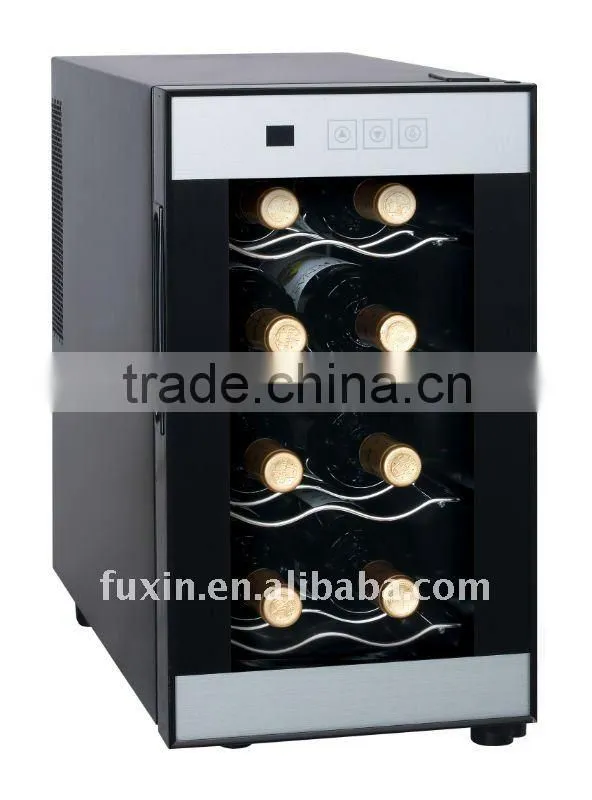 FUXIN:JC-23CFW .Table Top Fridge with 8Bottles / Mini wine chiller /electric beverage coolers.