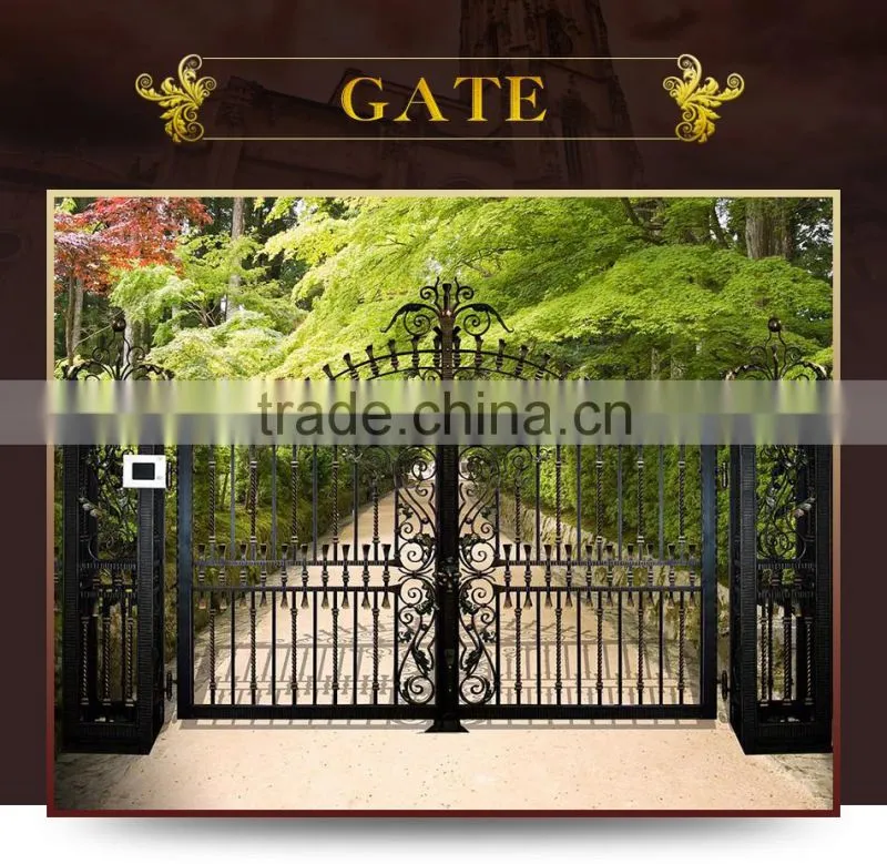 Top manufacturer classical design garden gate iron gate
