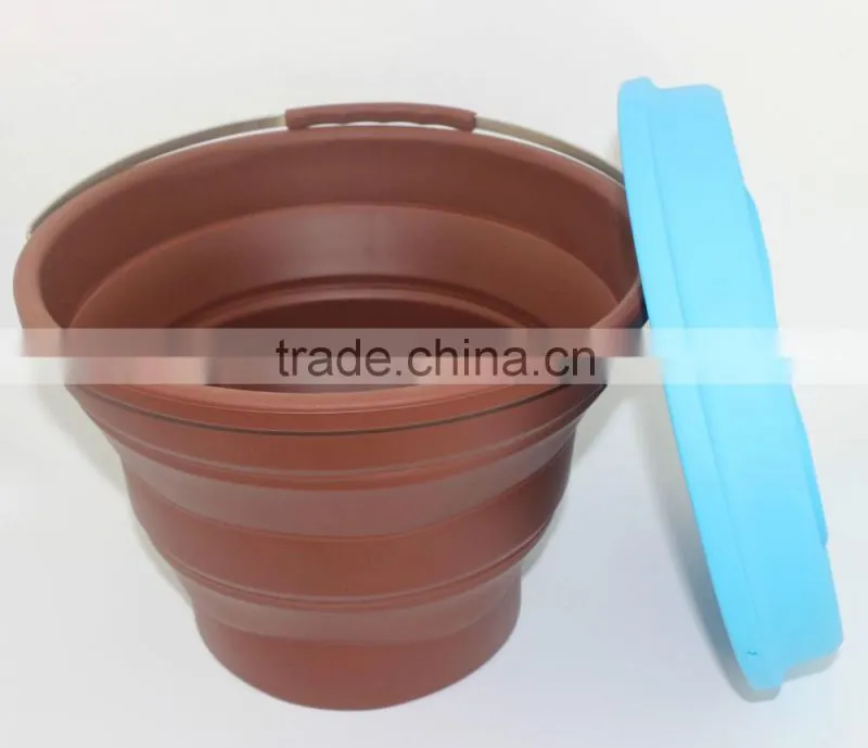 Hot Selling Silicone Collapsible Folding Water Bucket