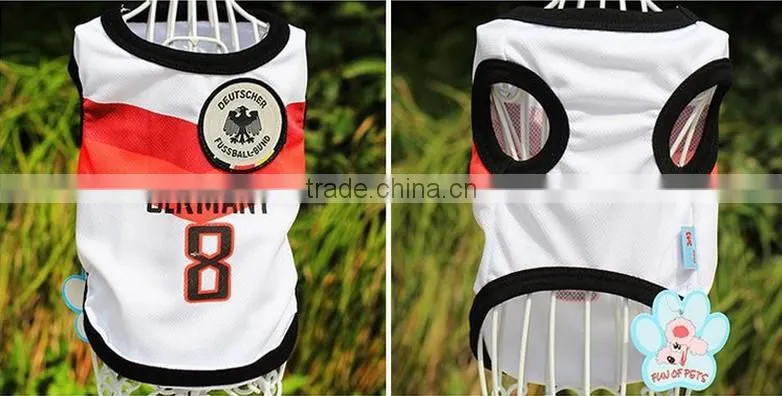 football clothes model world cup team pet dog clothes dog dresses
