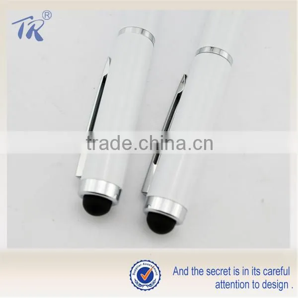 Alibaba China Simple Design Promotional Metal White Touch Pen
