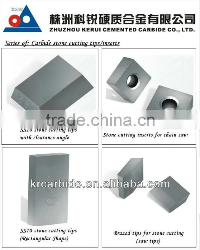 Carbide insert Tungsten carbde inserts for stone cutting