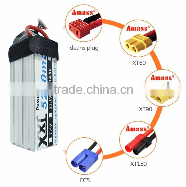 High Discharge Rate Lipo Battery 5S 5200mah 18.5V