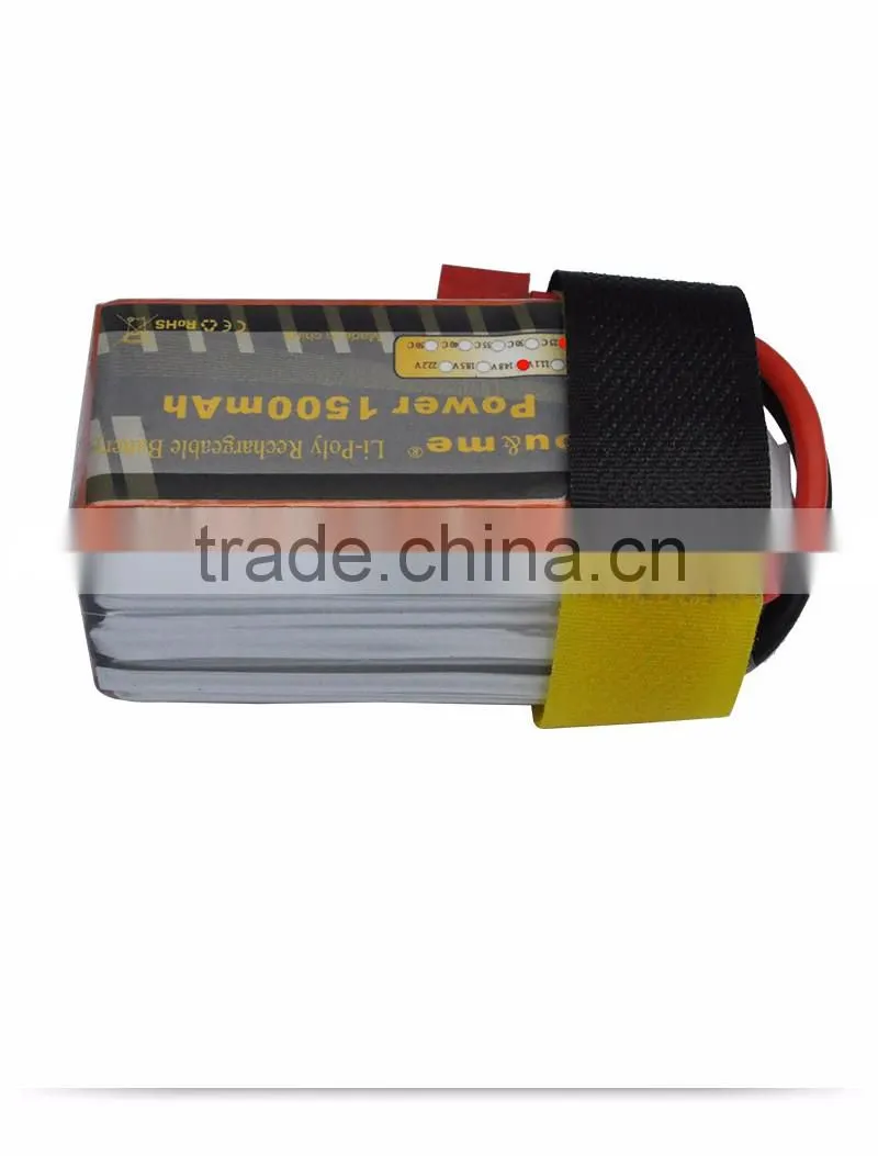 You&Me 4S 14.8V 1500mAh 25C Rechargeable Lithium Polymer Battery For Quadcopters RC Models