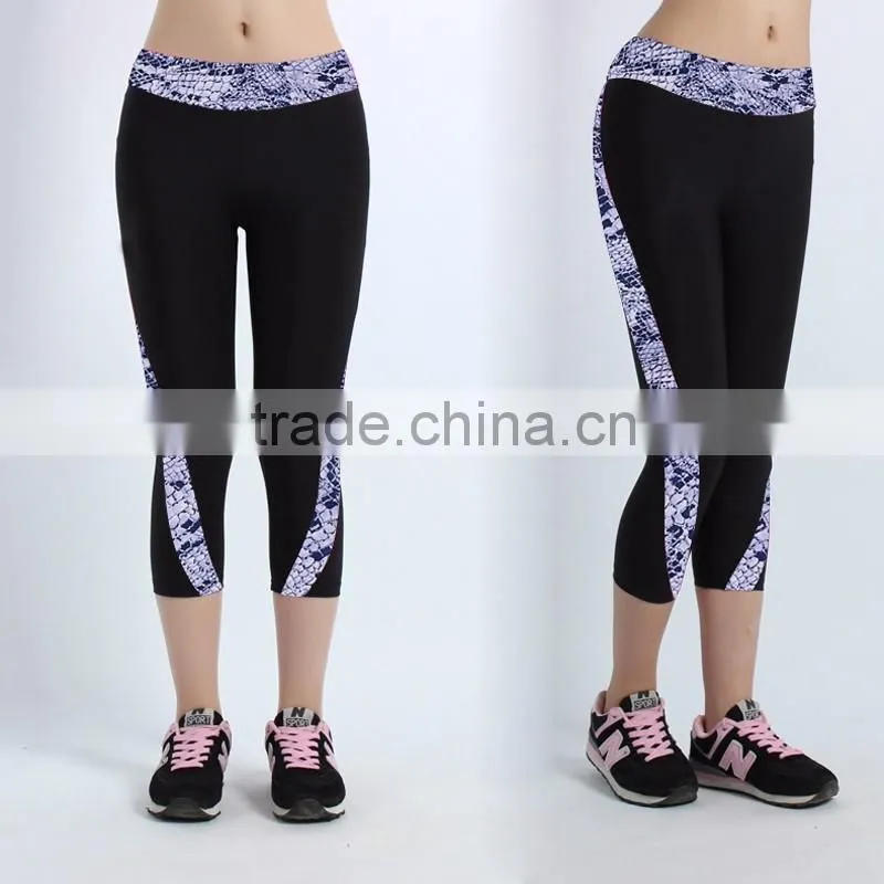 (OEM/ODM Factory) Yoga pants brand Yoga Crops Fitness & Exercise Crops pants Yoga Brand quick-dry