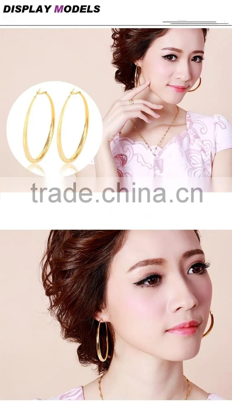 accessories stainless steel big hoop gold earrings designs for girls