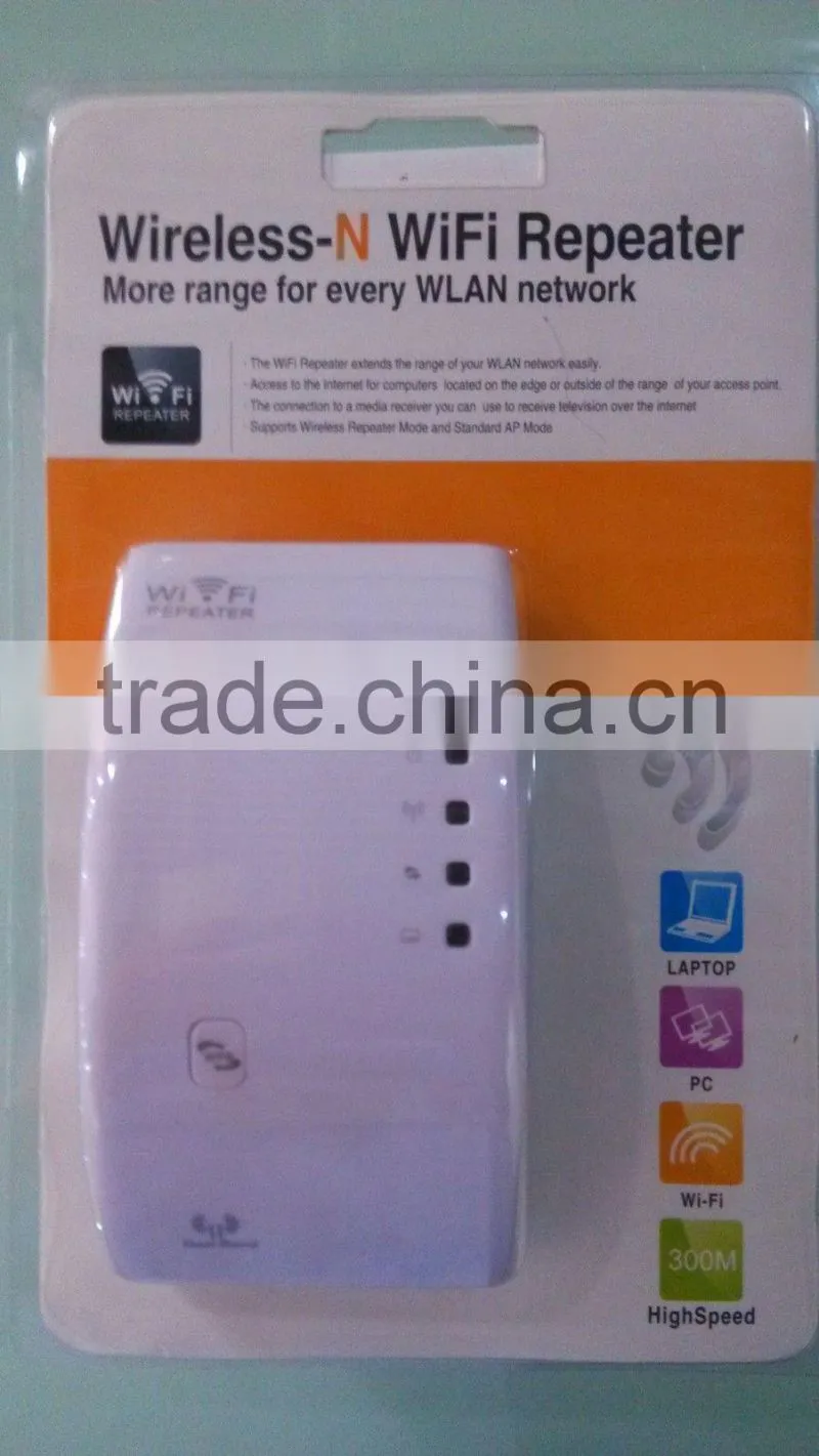 UK 300Mbps Wireless-N 802.11 AP WPS Wifi Repeater Range Extender Router Booster amplifier