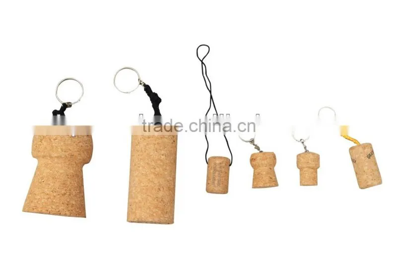 Various antique cork key chain