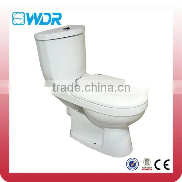 Ceramics toilet cistern dual push flush valve