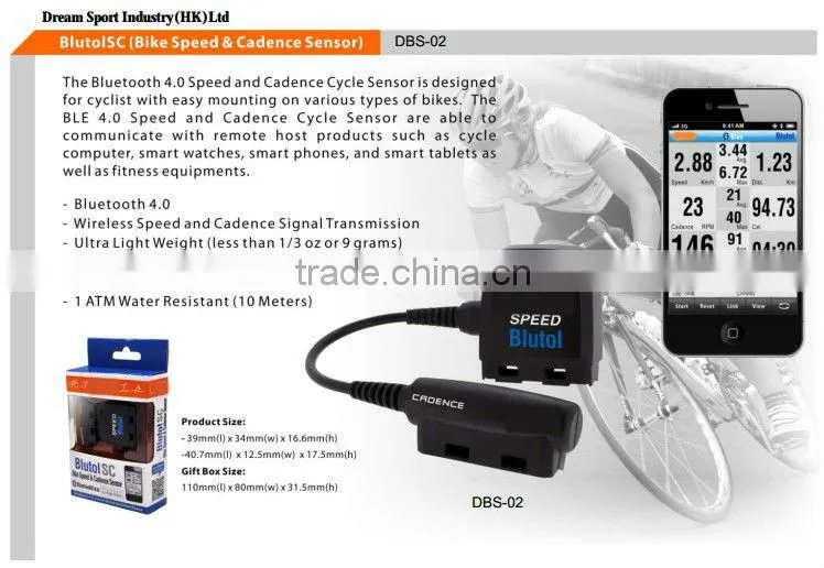 Bluetooth Wheel Speed/ Revolution speed sensor/ Cadence Wireless Sensor