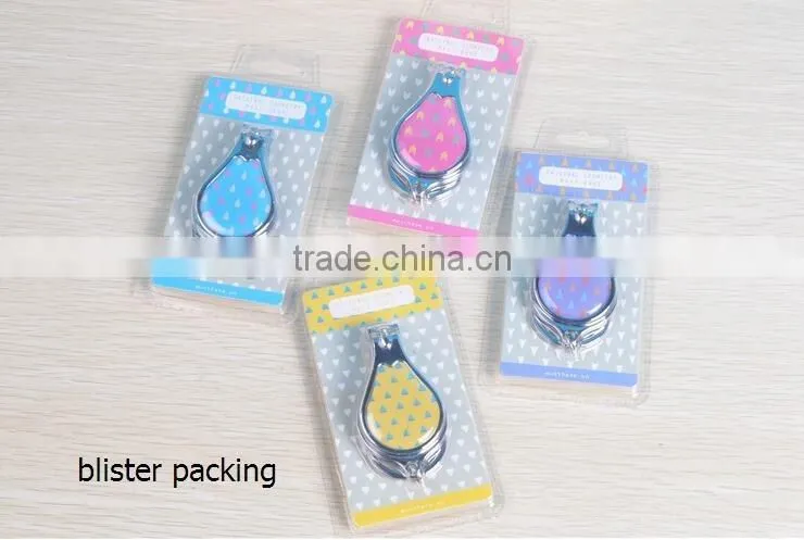 promotional nail tool naip clipper logo printed sticker nail scissors