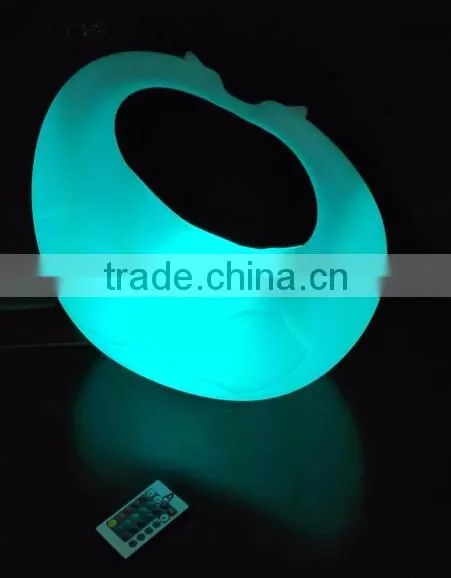 Rotational PE plastic Crafts with LED light and remote control YXF-4541