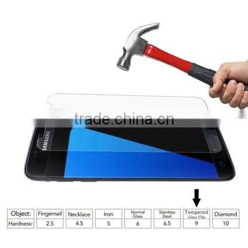 New arrival 0.33MM 9H Premium Tempered Glass for Samsung Galaxy S7 Edge Screen Protector