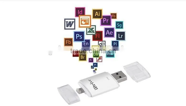 Wholesales Price OTG 16G/32G/64G128G USB Flash Drive Memory Stick for iphone/ipad/ipod