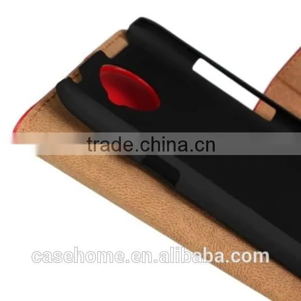 Leather Wallet Stand Card Flip Case Cover For HTC One X