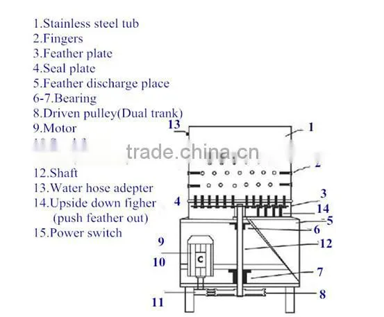 poultry plucking machine/chicken farm