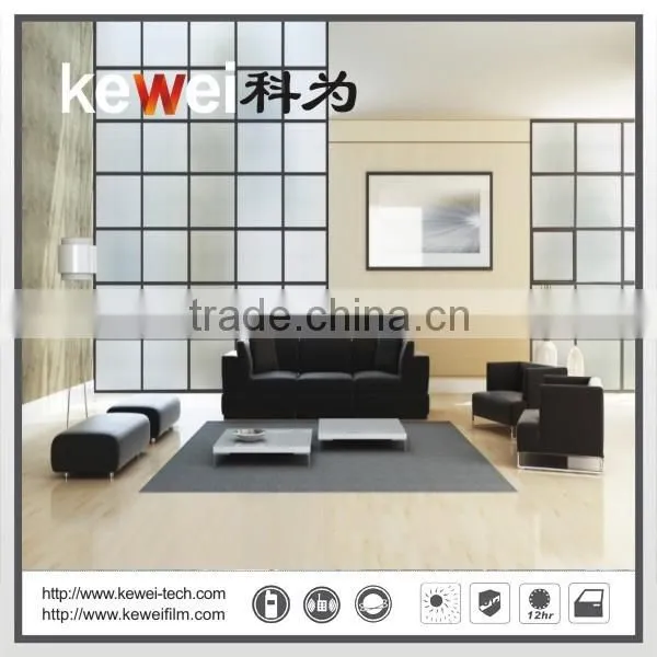 Frost building window film covering with high UV protection and heat resistant