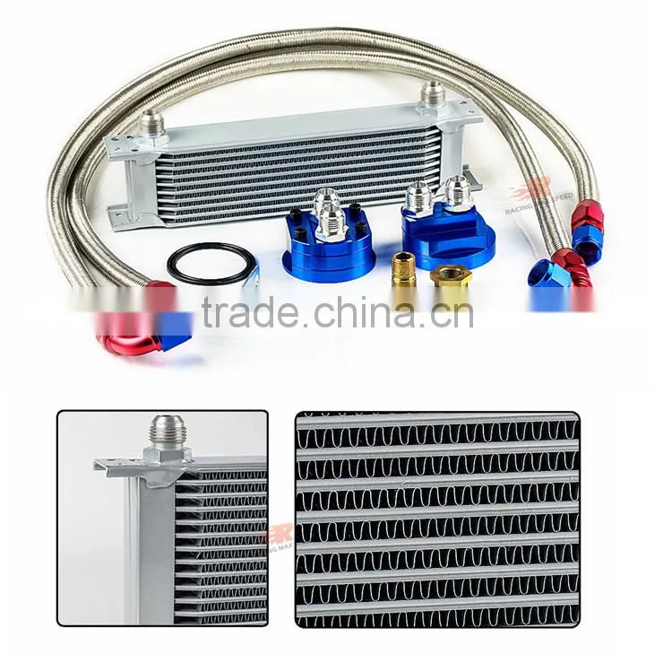 wholesale universal racing car mocal row 10 tractor oil cooler