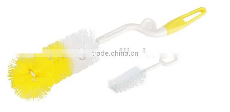 China Factory Wholesale Health 100% Sponge Nylon Baby Bottle Brush Set