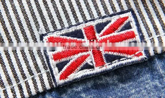 Manufacture Two Pocket Blue Denim Stripe Shirt