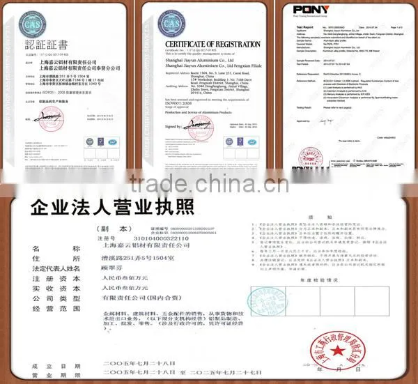 OEM ISO&ROHS certificates aluminium square tube standard size with excellent quality and competitive price