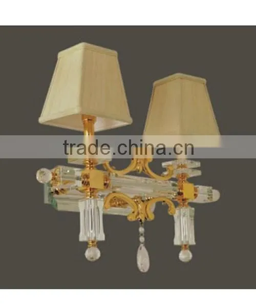 crystal brass wall lamp for living room/hotel WL51225-2