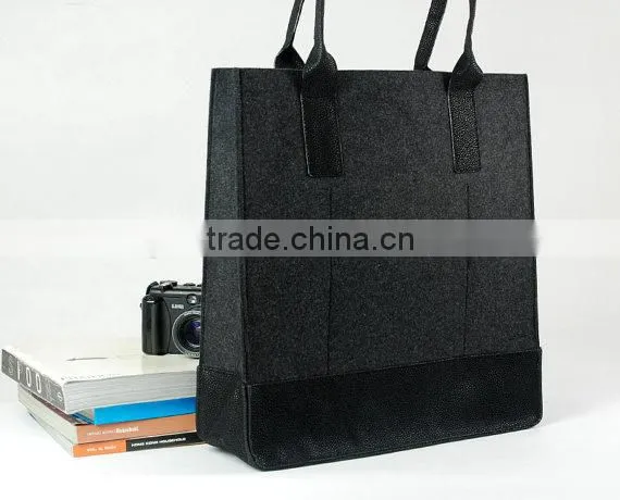 Fashion Cheap Red Felt Wine And Accessory Bag