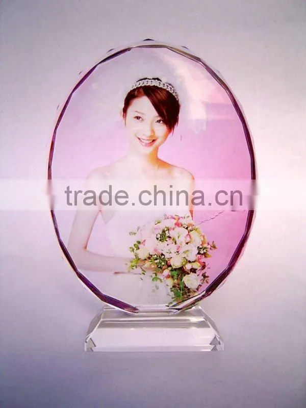 transparent photo crystal keychain