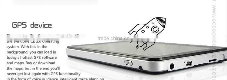 M050- 5 inch tablet gps with bluetooth for Europe map