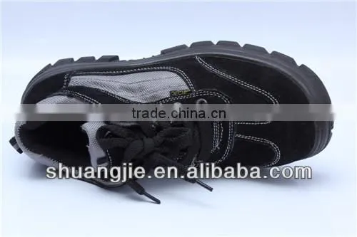 steel toe cap work shoes Suede leather safety shoes 9802