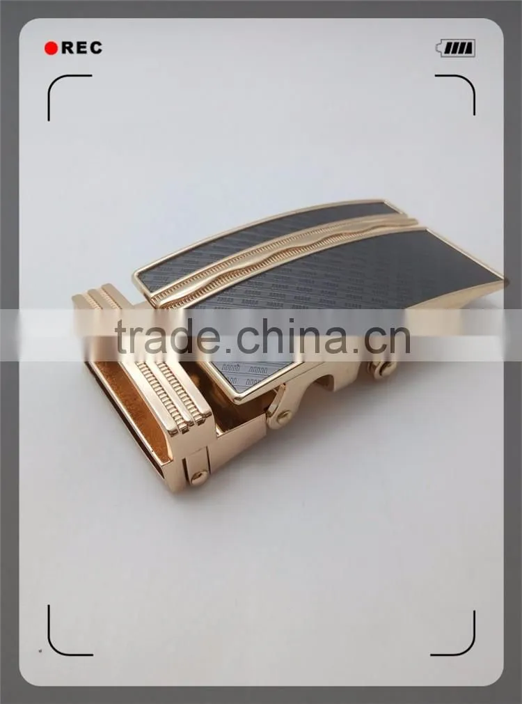 Western cowhide automatic buckle leather belt for men