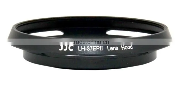 37mm Lens Hood JJC LH-37EPII BLACK Vented Lens Hood 37mm Metal Lens Hood for Olympus