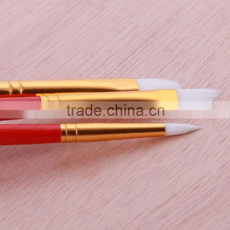 Wholesale 3 Pcs 2015 New Professional Nylon Hair Artist Paint Brush