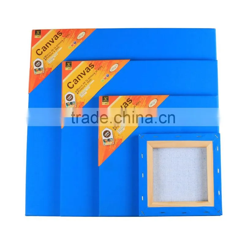 Factory Directly Painting Stretched Blue Canvas