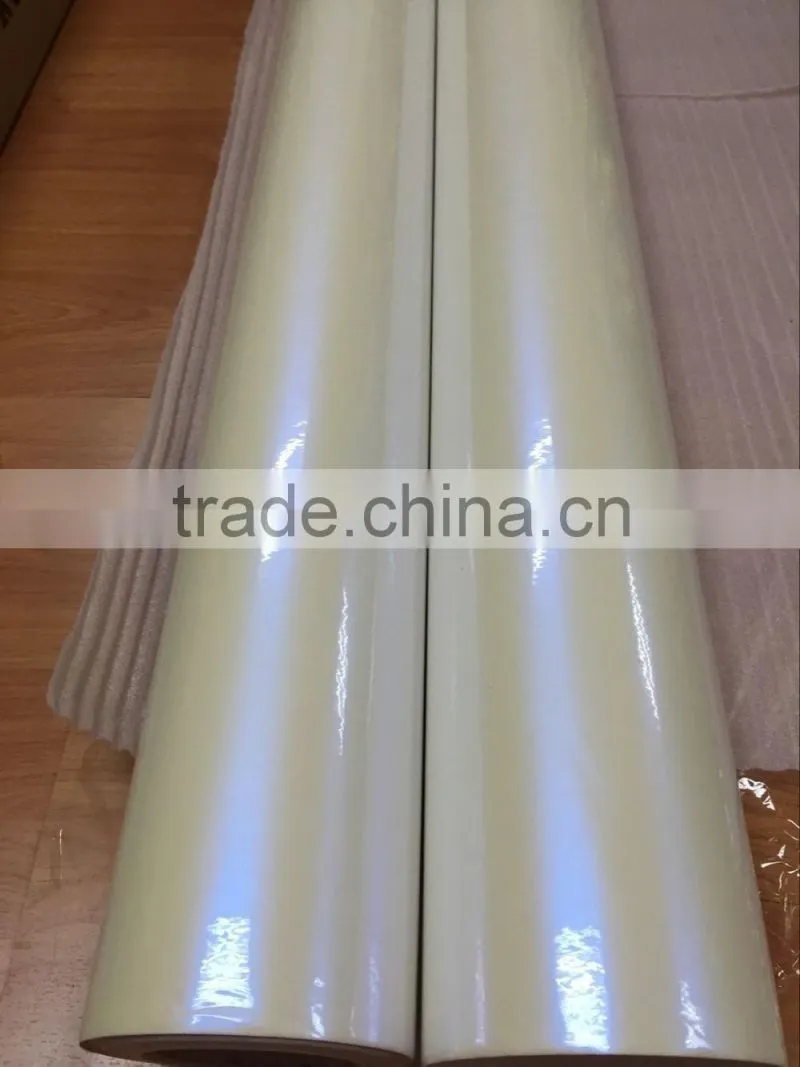 Wholesale 1.52*20m chameleon white pearl vinyl film,chameleon white to blue car sticker with air free bubbles
