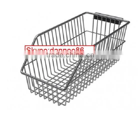 Chrome Wire Wall Panel Basket