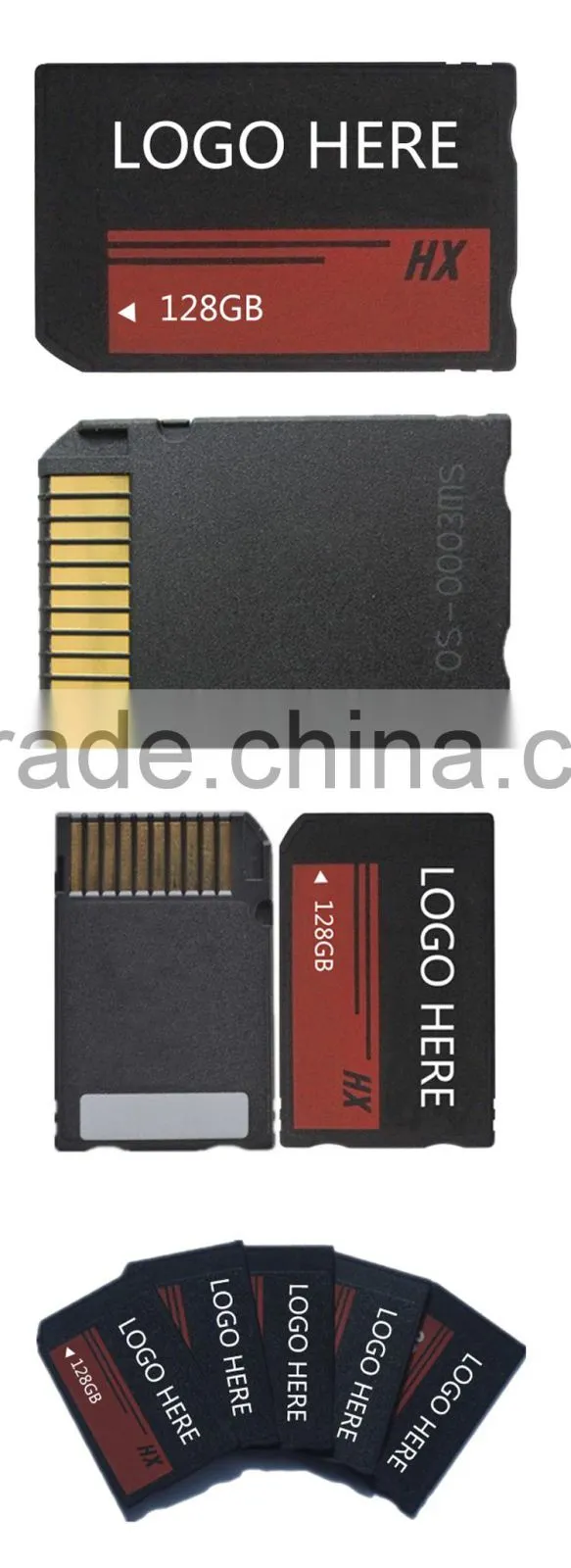 100% full capactiy MS memory cards Pro-HX Duo 128GB for psp, ms memory card
