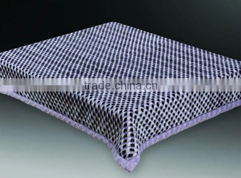 100% polyester super soft printed double mink blanket