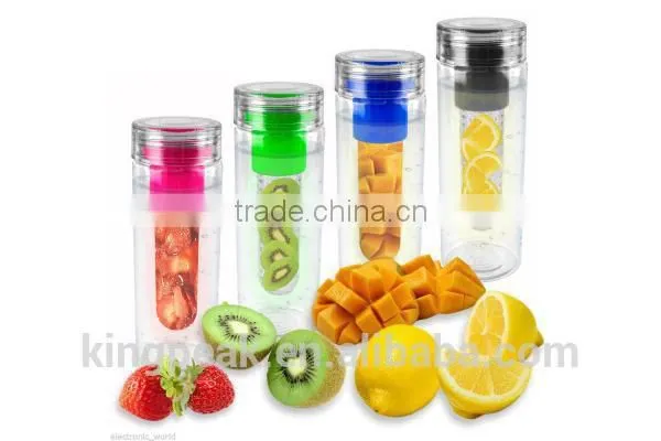 BPA free Infuser Water Bottle - Made with TRITAN Copolyester Drinking Cup/water bottle with fruit infuser