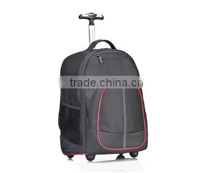 600D oxford 16" compact high quality rolling soft backpack