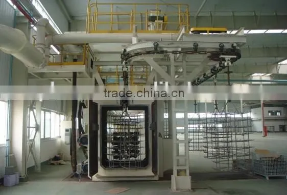 1High quality catenary stepping type shot blasting machine