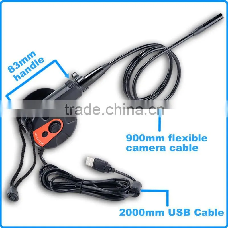 USB HD Inspection Camera Borescope 6 LED Endoscope Video Waterproof Tape Style