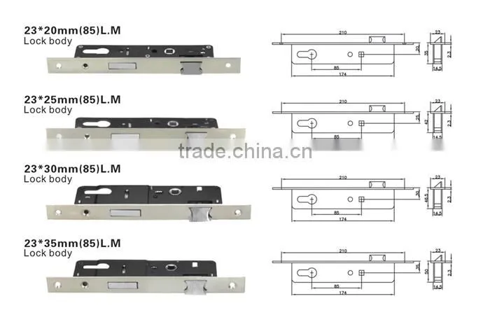 Building Door Handle and Lock