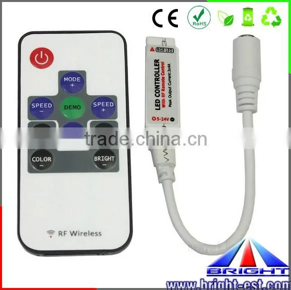 mini RF remote control single color strip light led controller sunrise sunset dimmer