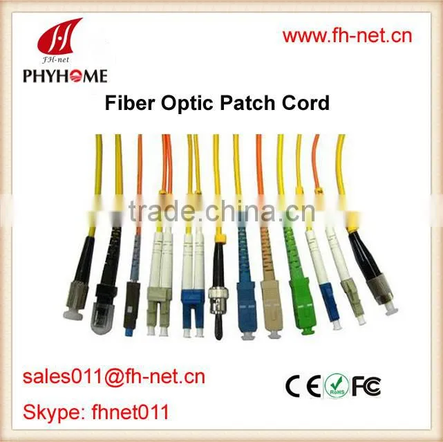 Optical Patch Cord SC/LC/ST/FC/MTRJ/E2000 2.0mm/3.0mm Simplex/Duplex