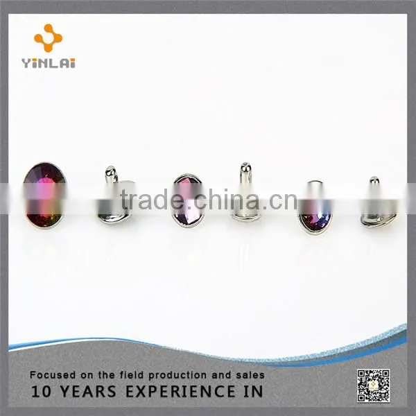 Metal crystal rhinestone rivet for decoration